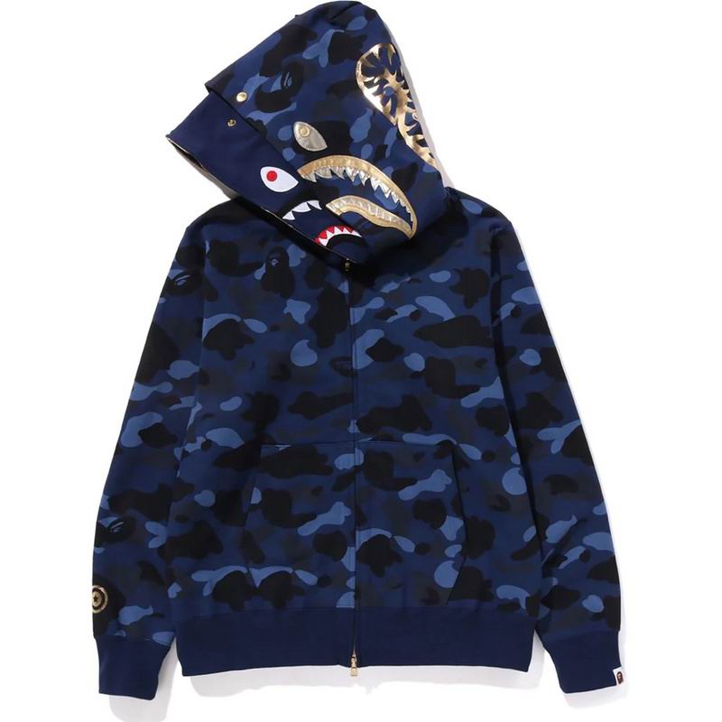 EM Sneakers BAPE Hoodie Color Camo Shark Full Zip  Yellow & Purple & Blue & Red