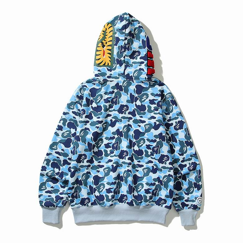 EM Sneakers BAPE ABC Camo Shark Full Zip Hoodie Blue & Pink & Green