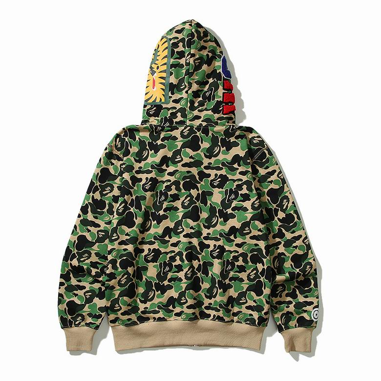 EM Sneakers BAPE ABC Camo Shark Full Zip Hoodie Blue & Pink & Green