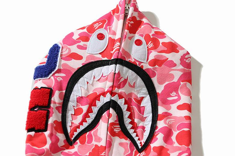 EM Sneakers BAPE ABC Camo Shark Full Zip Hoodie Blue & Pink & Green