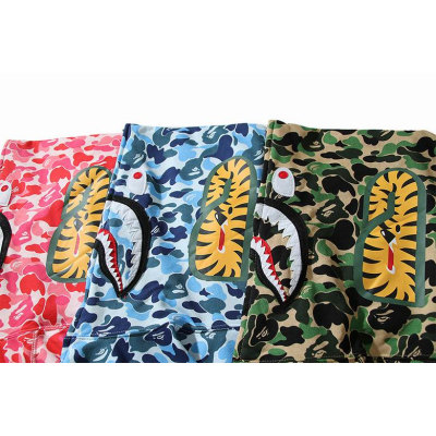 EM Sneakers BAPE ABC Camo Shark Full Zip Hoodie Blue & Pink & Green 02