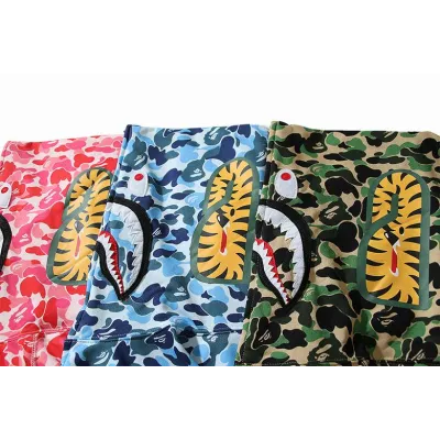 EM Sneakers BAPE ABC Camo Shark Full Zip Hoodie Blue & Pink & Green 02