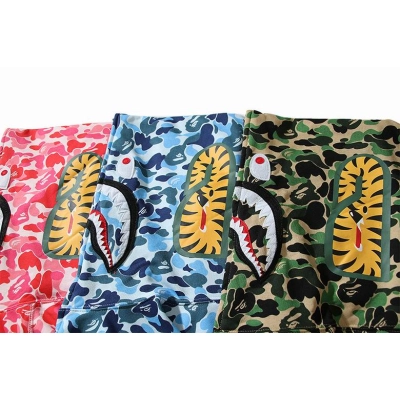 EM Sneakers BAPE ABC Camo Shark Full Zip Hoodie Blue & Pink & Green 02