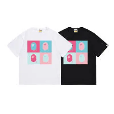 EMSneakers Bape T-Shirt 1875 White & Black 01