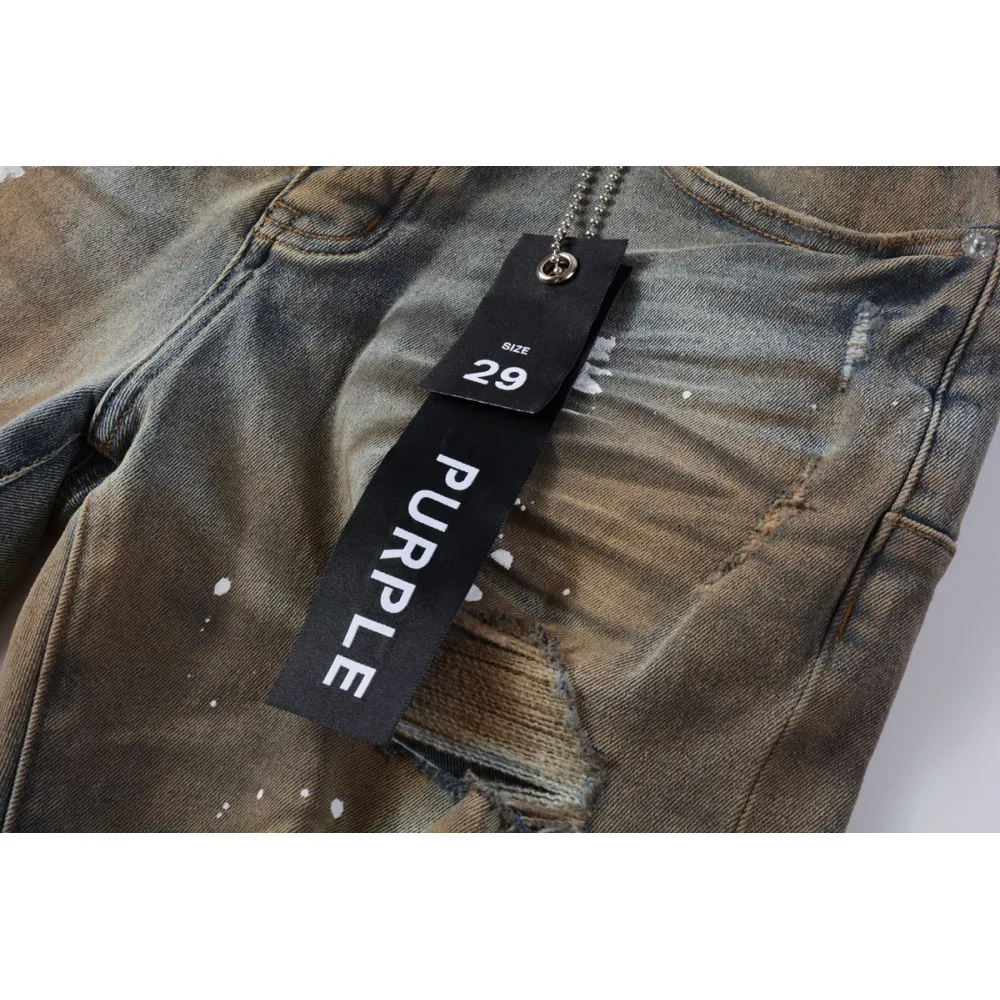 EM Sneakers Purple Brand Denim Shorts 5012