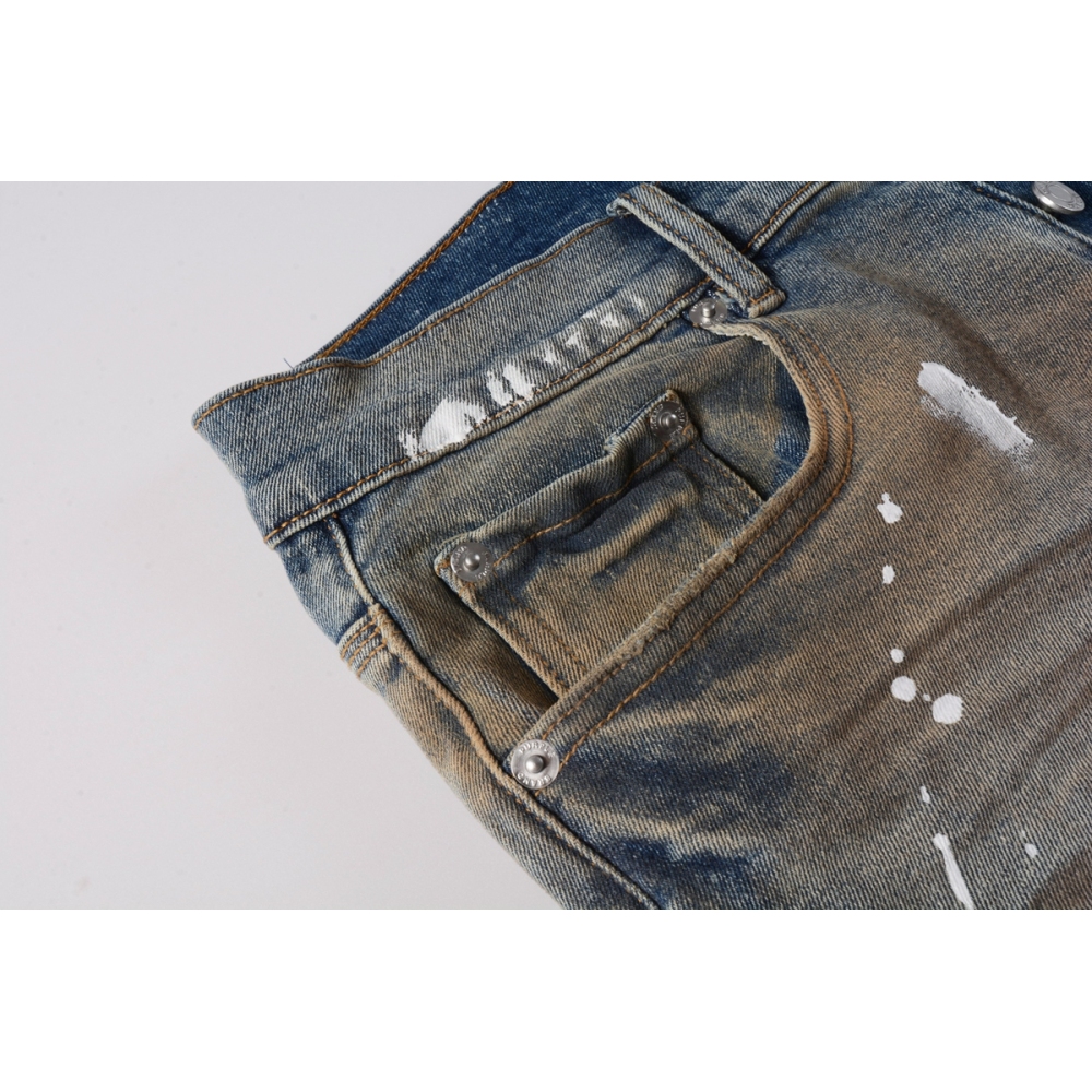 EM Sneakers Purple Brand Denim Shorts 5012