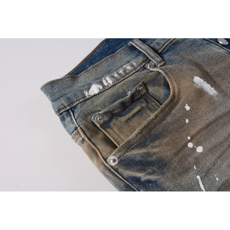 EM Sneakers Purple Brand Denim Shorts 5012