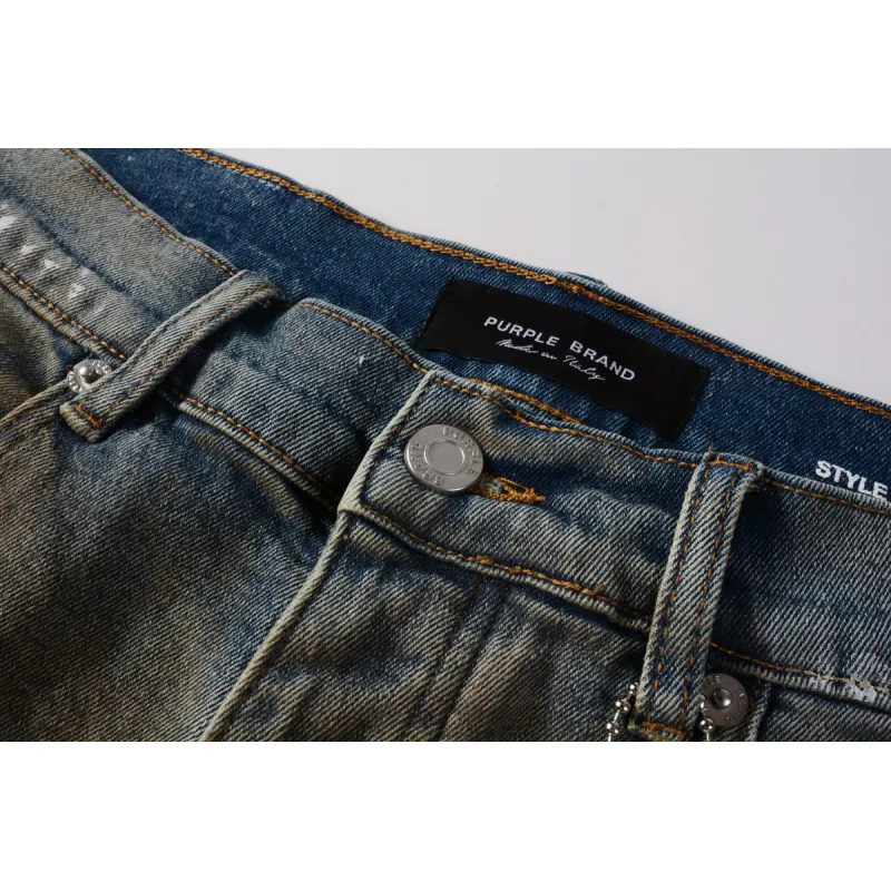 EM Sneakers Purple Brand Denim Shorts 5012