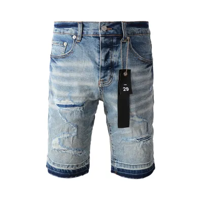 EM Sneakers Purple Brand Denim Shorts 5013 01