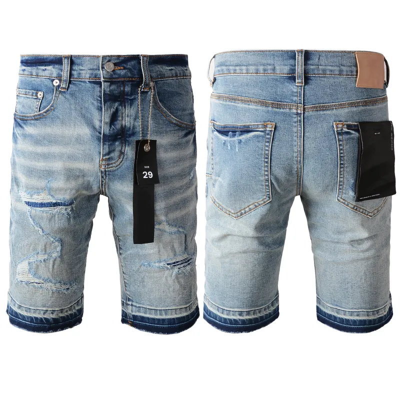 EM Sneakers Purple Brand Denim Shorts 5013