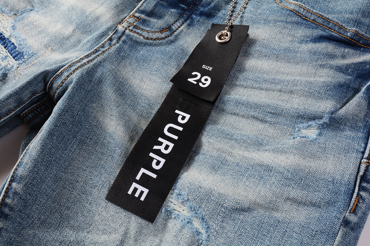 EM Sneakers Purple Brand Denim Shorts 5013