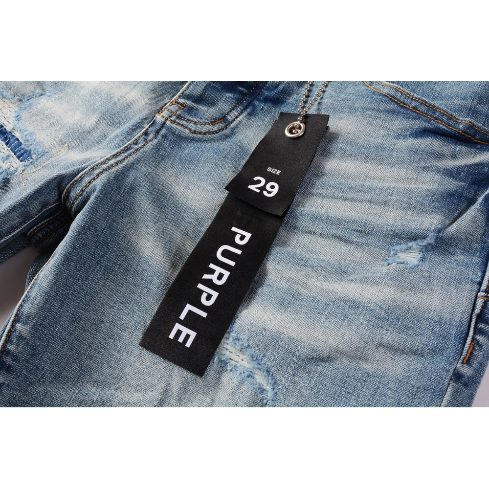 EM Sneakers Purple Brand Denim Shorts 5013