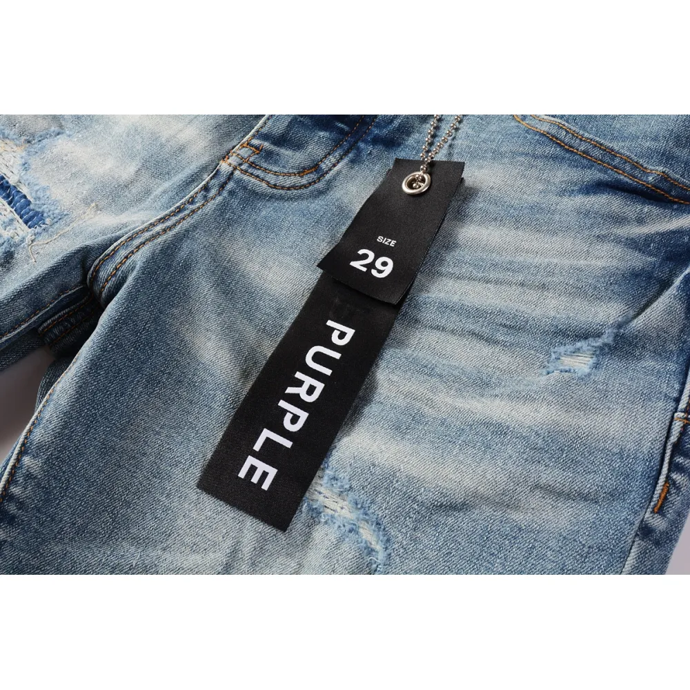 EM Sneakers Purple Brand Denim Shorts 5013