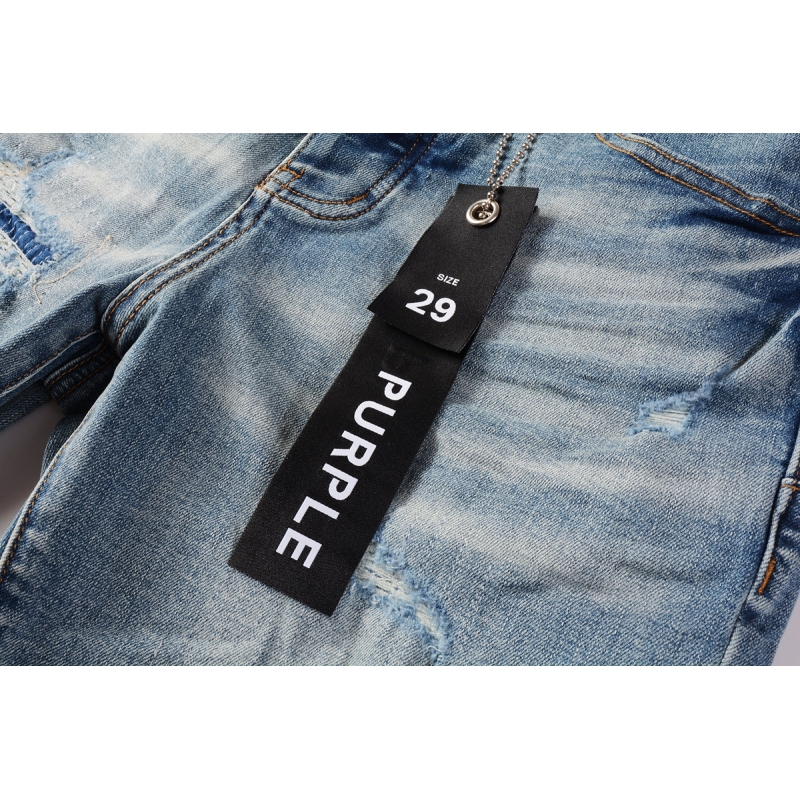 EM Sneakers Purple Brand Denim Shorts 5013