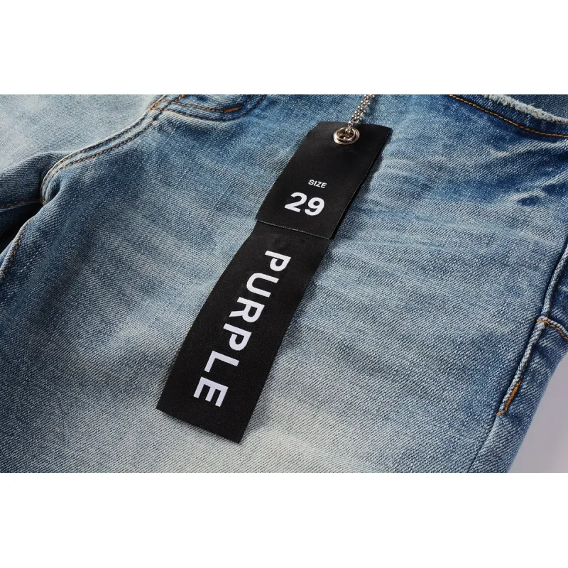 EM Sneakers Purple Brand Denim Shorts 5016