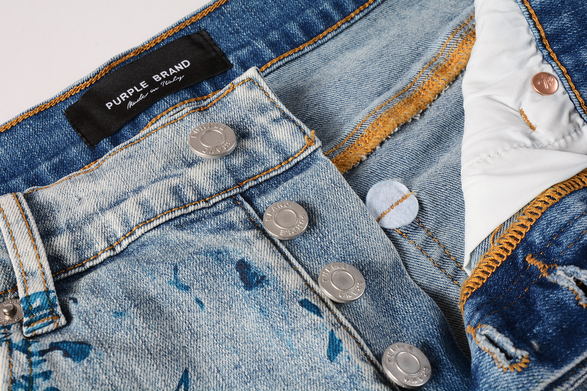 EM Sneakers Purple Brand Denim Shorts 5063