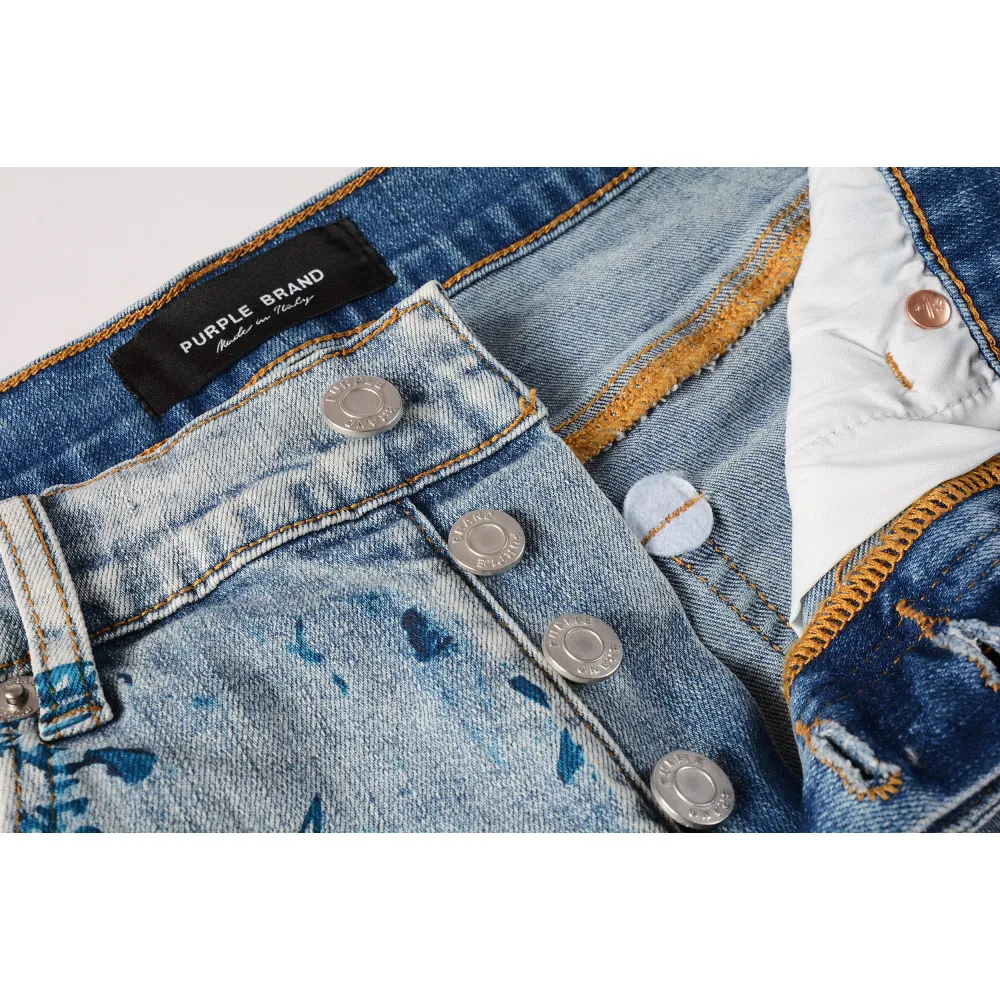 EM Sneakers Purple Brand Denim Shorts 5063