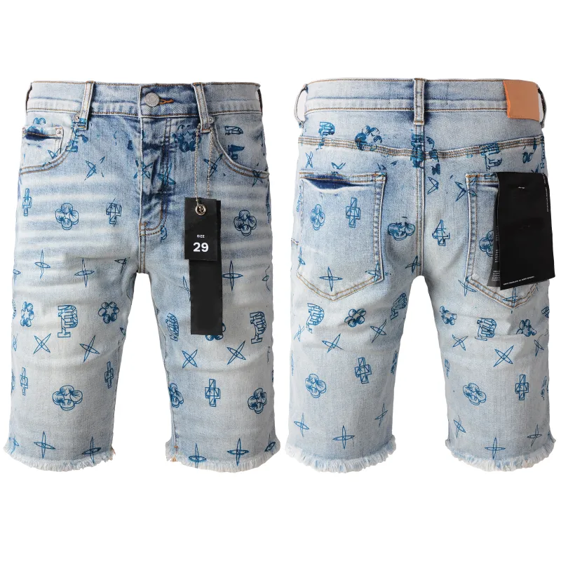 EM Sneakers Purple Brand Denim Shorts 5063