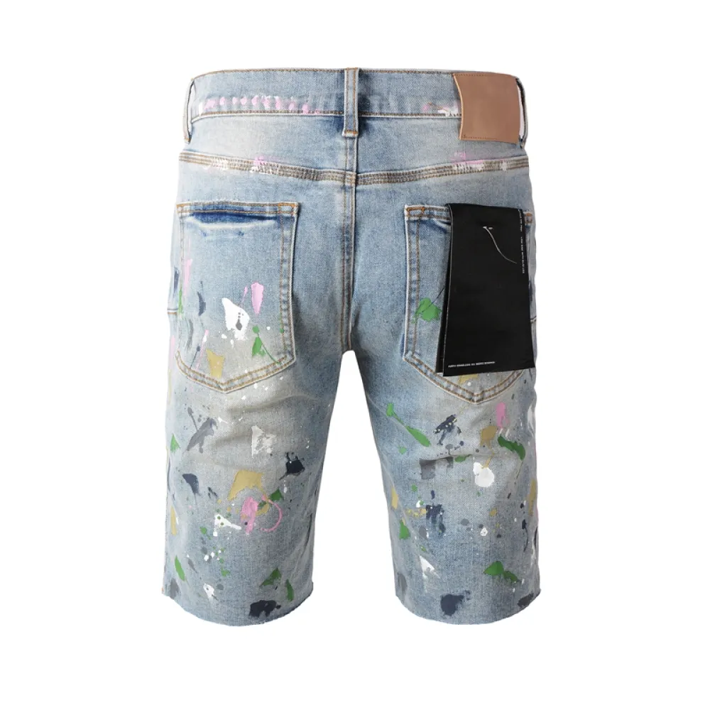 EM Sneakers Purple Brand Denim Shorts 5066