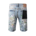 EM Sneakers Purple Brand Denim Shorts 5066