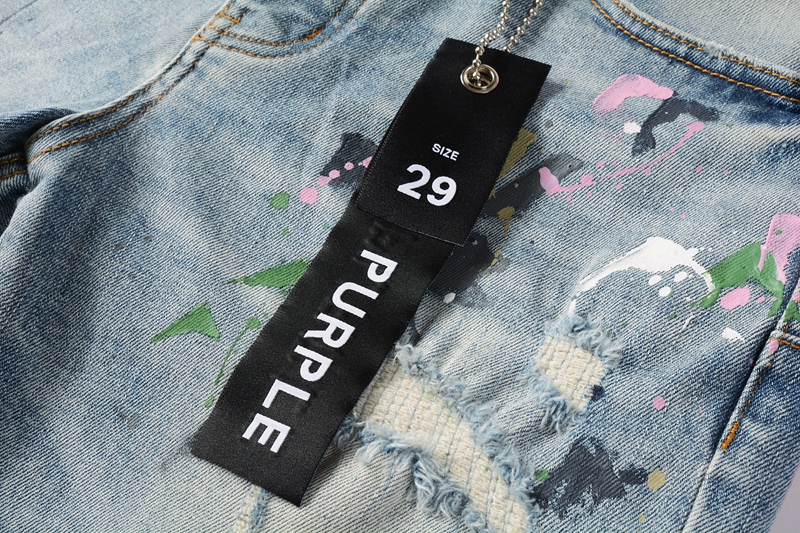 EM Sneakers Purple Brand Denim Shorts 5066