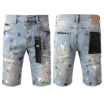 EM Sneakers Purple Brand Denim Shorts 5066