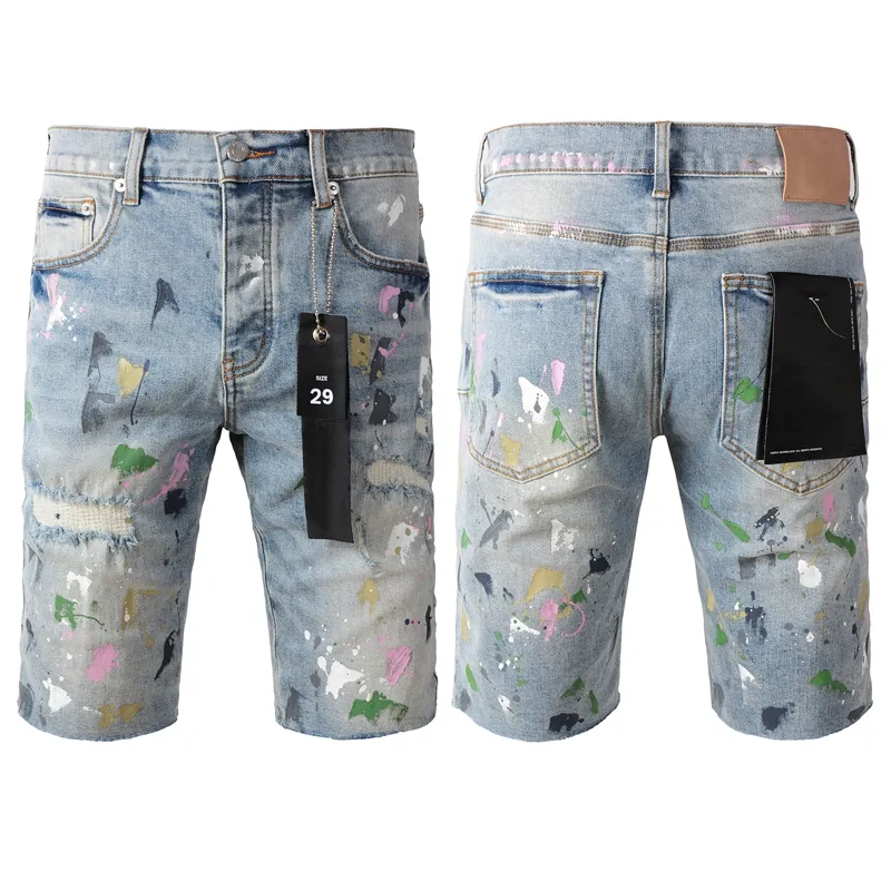 EM Sneakers Purple Brand Denim Shorts 5066