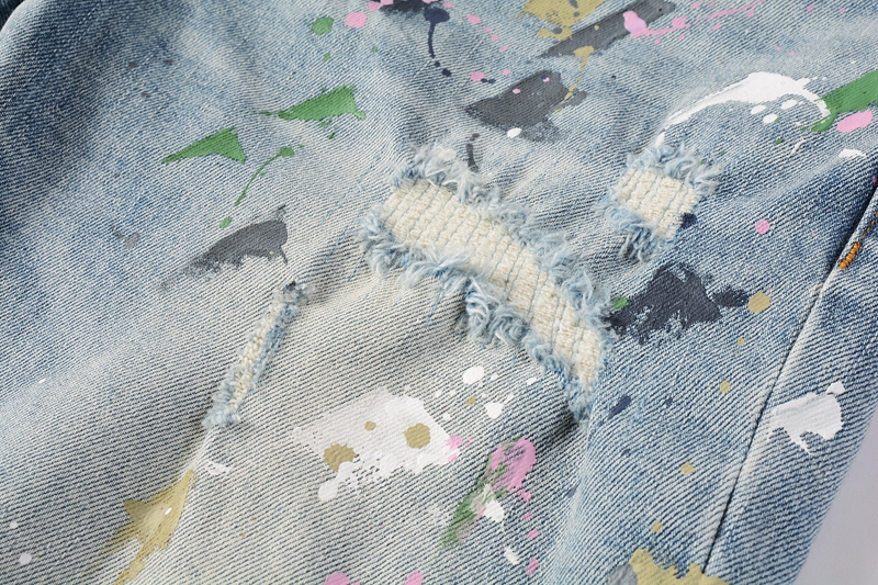 EM Sneakers Purple Brand Denim Shorts 5066