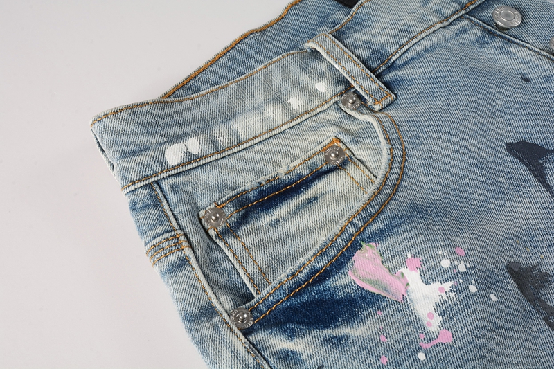 EM Sneakers Purple Brand Denim Shorts 5066