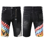 EM Sneakers Purple Brand Denim Shorts 5085