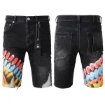EM Sneakers Purple Brand Denim Shorts 5085