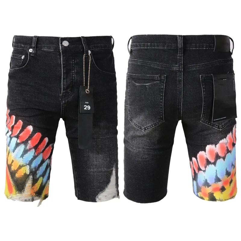 EM Sneakers Purple Brand Denim Shorts 5085