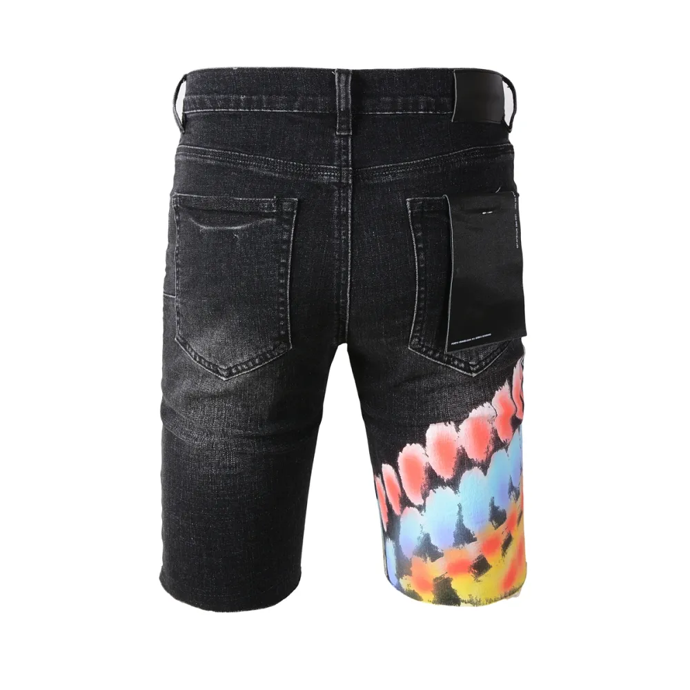 EM Sneakers Purple Brand Denim Shorts 5085