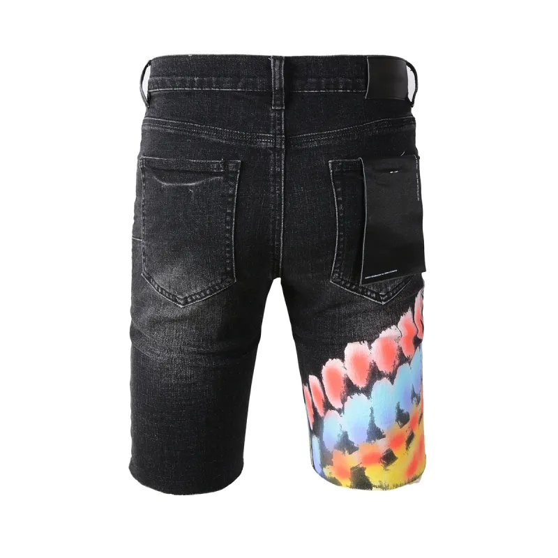 EM Sneakers Purple Brand Denim Shorts 5085