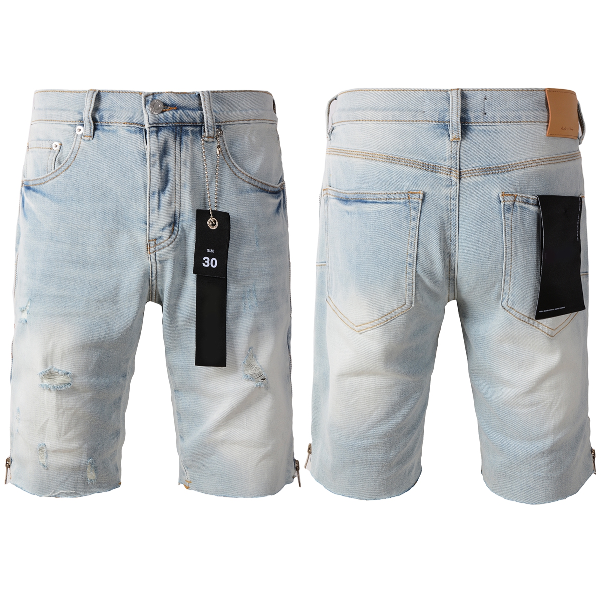 EM Sneakers Purple Brand Denim Shorts 5086