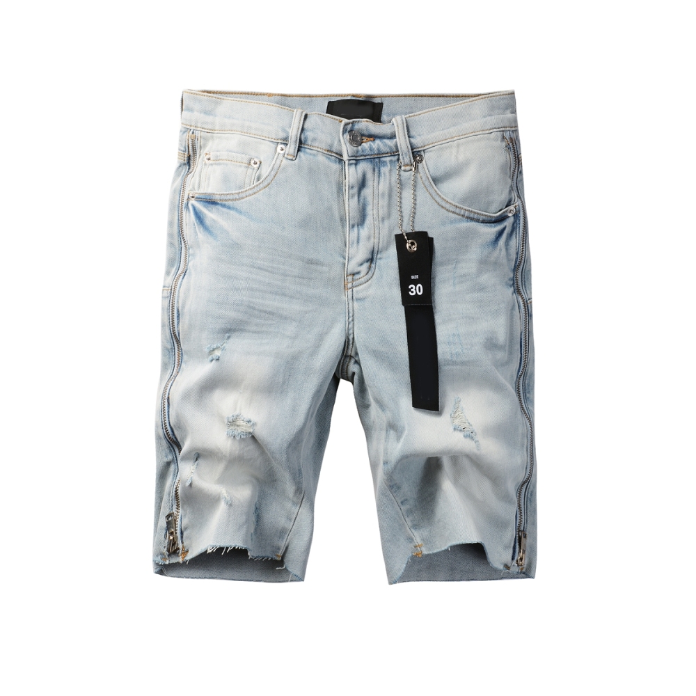 EM Sneakers Purple Brand Denim Shorts 5086