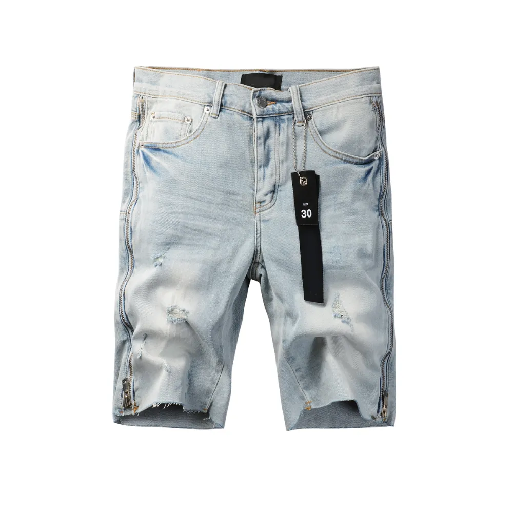 EM Sneakers Purple Brand Denim Shorts 5086