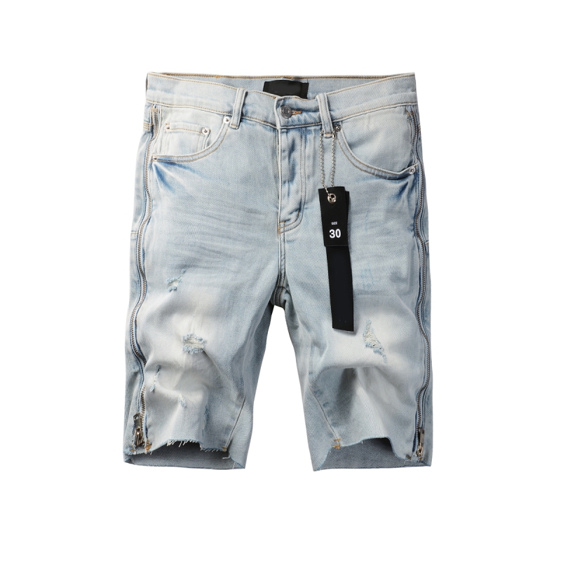 EM Sneakers Purple Brand Denim Shorts 5086