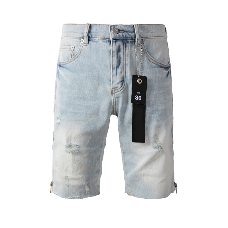 EM Sneakers Purple Brand Denim Shorts 5086