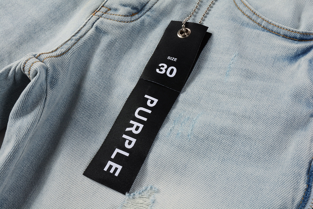 EM Sneakers Purple Brand Denim Shorts 5086