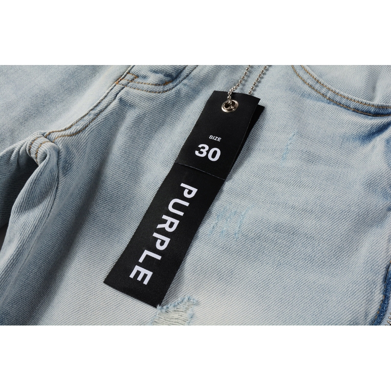 EM Sneakers Purple Brand Denim Shorts 5086