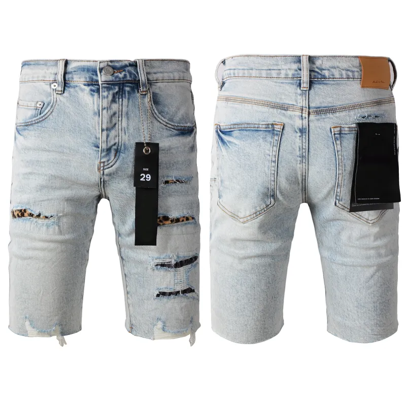 EM Sneakers Purple Brand Denim Shorts 5087