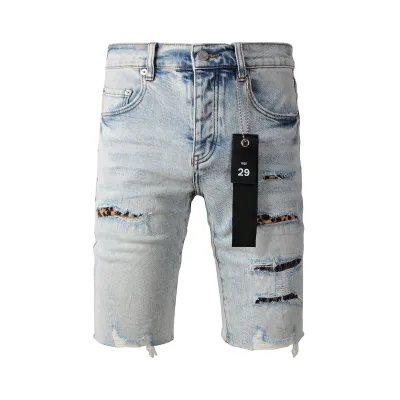 EM Sneakers Purple Brand Denim Shorts 5087 01
