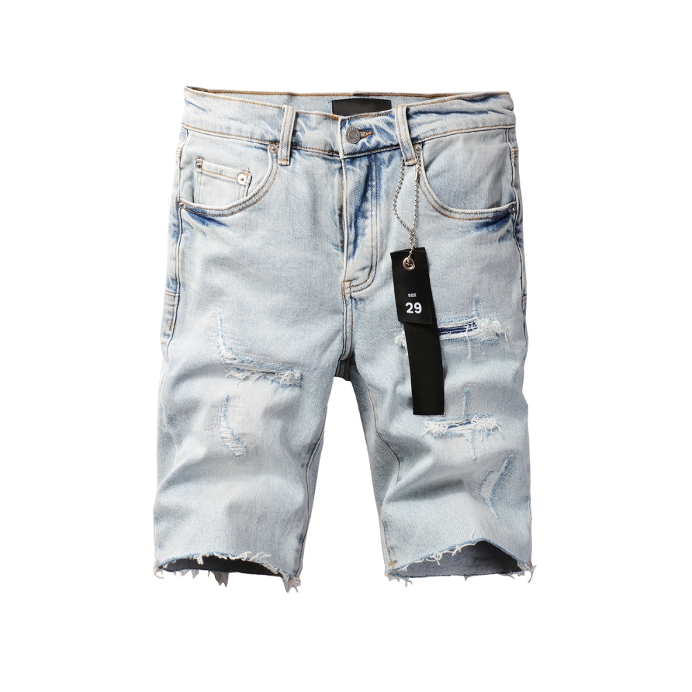 EM Sneakers Purple Brand Denim Shorts 5088