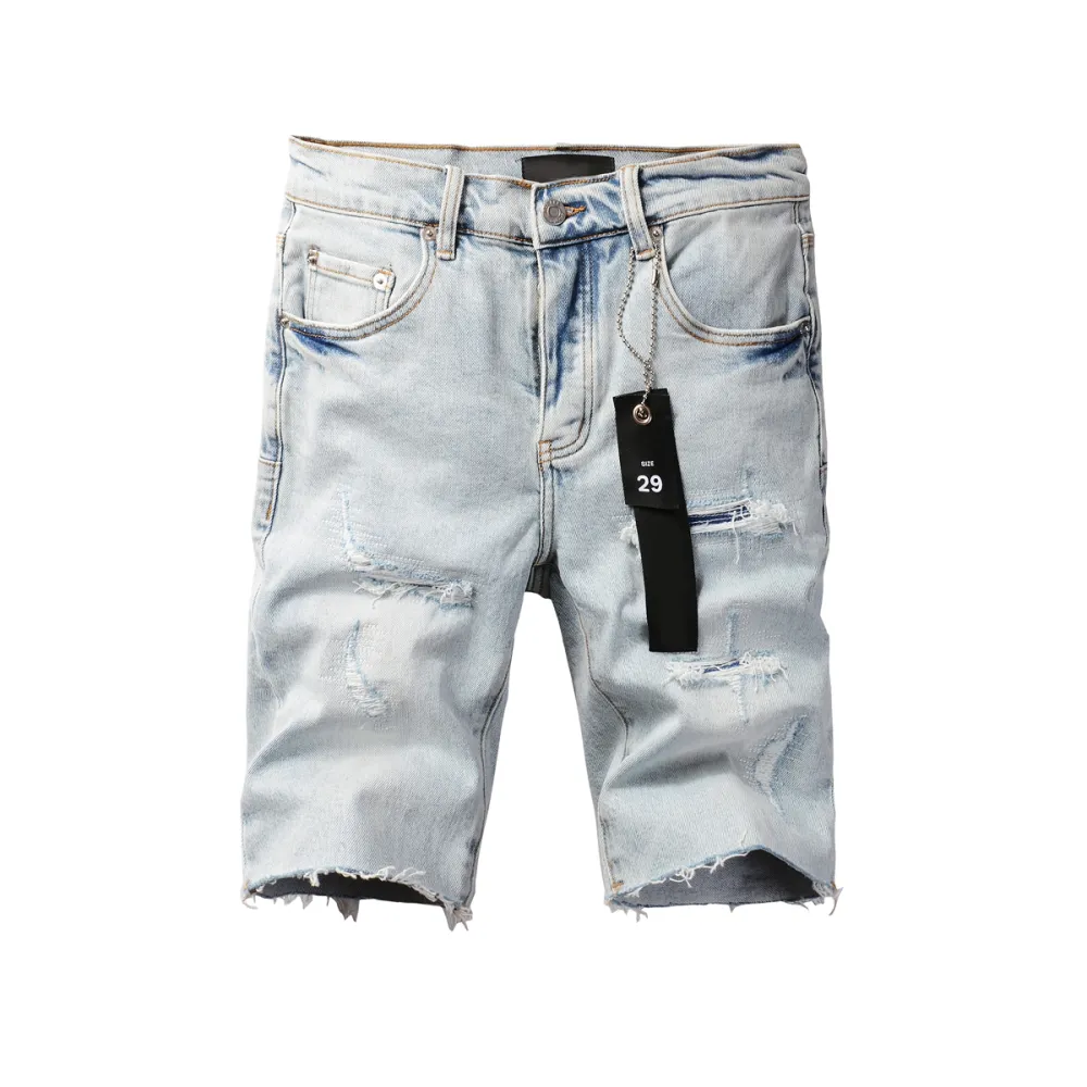 EM Sneakers Purple Brand Denim Shorts 5088