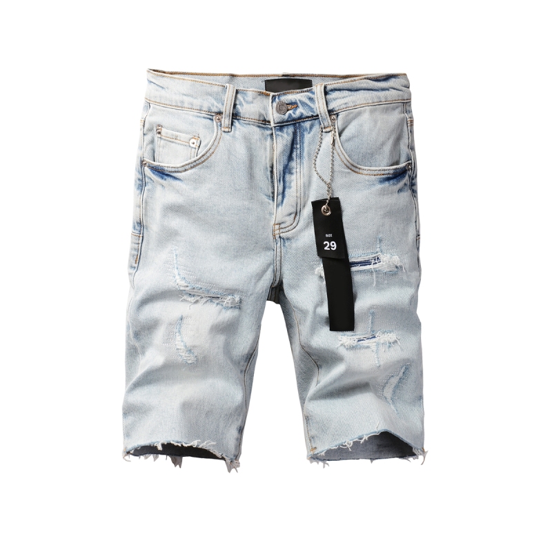 EM Sneakers Purple Brand Denim Shorts 5088