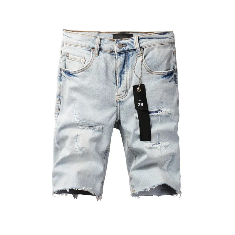 EM Sneakers Purple Brand Denim Shorts 5088