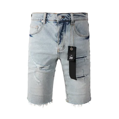 EM Sneakers Purple Brand Denim Shorts 5088 01
