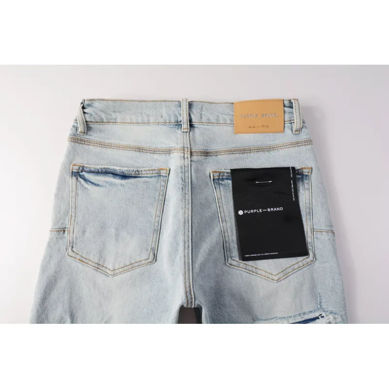 EM Sneakers Purple Brand Denim Shorts 5088
