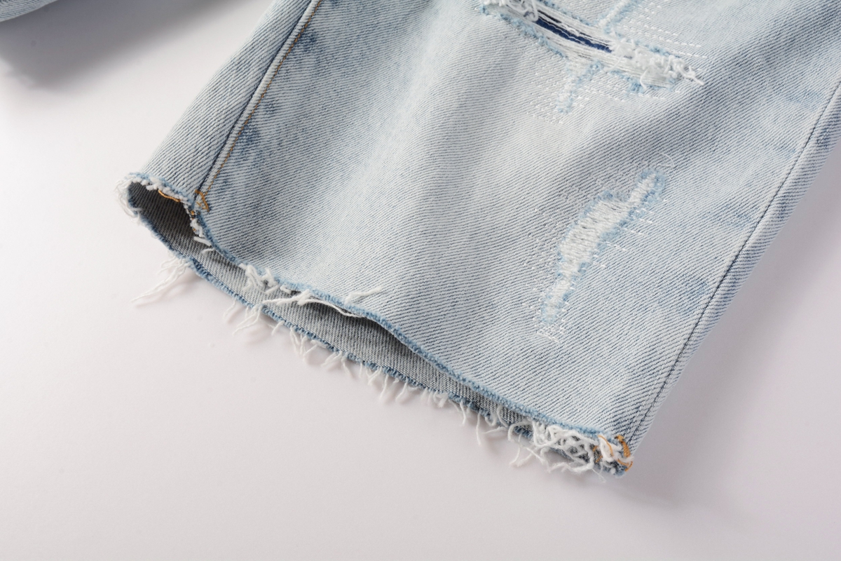 EM Sneakers Purple Brand Denim Shorts 5088